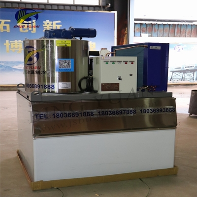 Kinerja Tinggi 3.94kw~90kw Mesin Serpihan Es Komersial 1ton