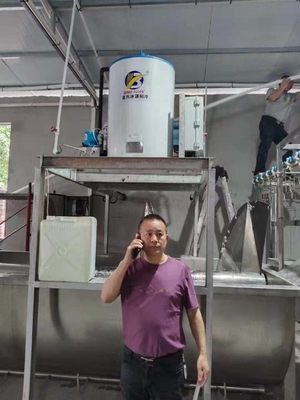 1 2 3 5 10 Ton Kontrol Mudah Mesin Serpihan Es Pendingin Udara Untuk Ikan Dapat Diandalkan Tinggi