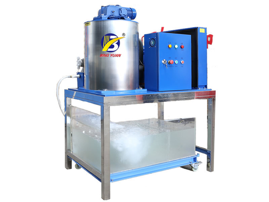 Otomatis 1 2 3 5 Mesin Pembuat Es Flake 10 Ton 3P 380Volt 50Hz
