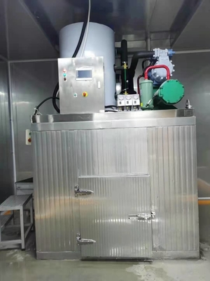 SUS304 Mesin Pembuat Es Serpihan Stainless Steel 8ton Untuk Ikan