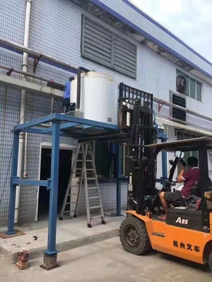Mesin Pembuat Es Kepingan Salju 70kw 10ton Untuk Pendingin Makanan Laut