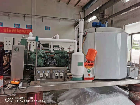 SUS304 Mesin Pembuat Es Besar Peralatan Pendingin Beton 30ton/Hari