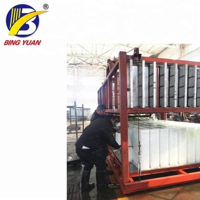 R404A 2.7KW 10000KG Mesin Pembuat Es Balok, Mesin Pembuat Es Balok 10 Ton
