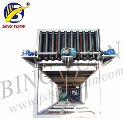 Mesin Pembuat Es Balok Sistem Langsung Sepenuhnya Otomatis 10 T / Hari untuk Penyimpanan Segar dari Pabrik China