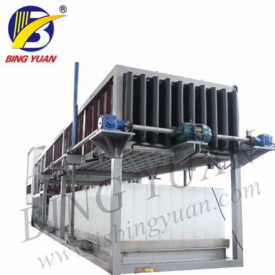 10000KG 33.98KW 380V Mesin Es Balok Jelas, Pembuat Es Balok Jelas