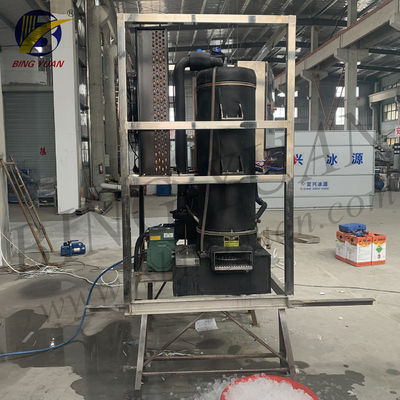 R404A 200V 35mm 1 Ton Mesin Pembuat Es Tube