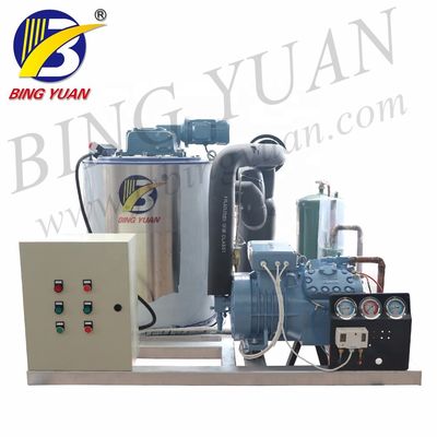 Evaporative Cooling 10KW R404A Mesin Pembuat Es Serpihan Salju, Mesin Es 3 Ton