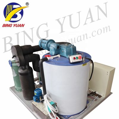 Evaporative Cooling 10KW R404A Mesin Pembuat Es Serpihan Salju, Mesin Es 3 Ton