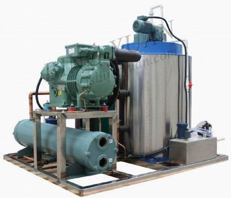 2.8KW 800KG Mesin Pembuat Es Flake Industri, Mesin Es Flake Kecil