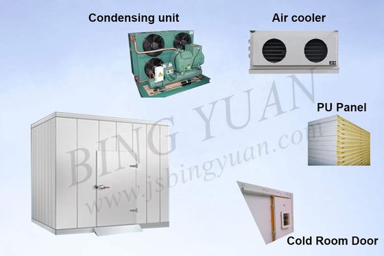3.1KW 0.8mm Tenaga Surya Kontainer Ruang Dingin, Penyimpanan Dingin Modular