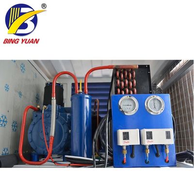Ruang Dingin Kontainer Tenaga Surya 120mm Komersial, Penyimpanan Makanan Ruang Dingin