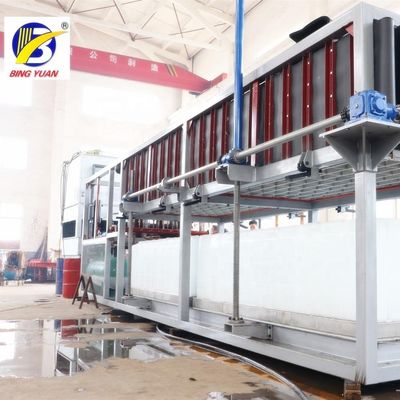 1 ton Kapasitas kecil, mesin pembuat es balok pendingin langsung